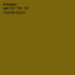 #7A640C - Yukon Gold Color Image